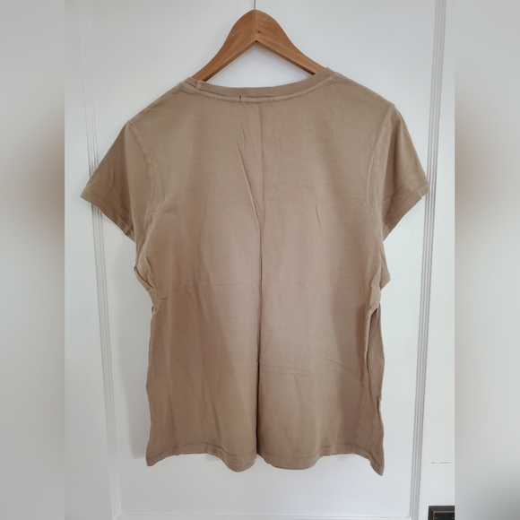 Ralph Lauren tan Tokyo short sleeve graphic tee women's size XL - Picture 2 of 3